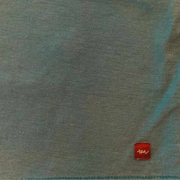 Tea Collection Blue Elephant Short Sleeve Tee, Size 4 - Picture 5 of 5